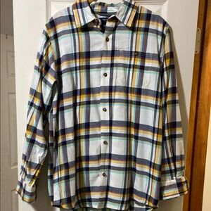 Gap Colorful Plaid Button-Up Shirt